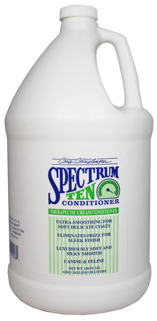 Chris Christensen Spectrum Ten Conditioner -Groomerspro Shop Copy of Spectrum 10 Conditioner Gallon FullRes v1 current 66286.1583443925