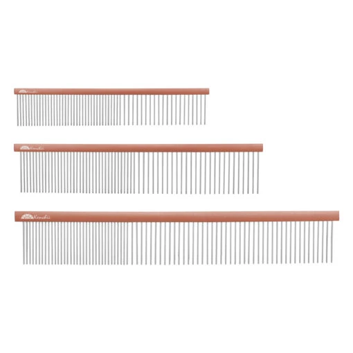 Kenchii Premium Satin Rose Gold Grooming Comb -Groomerspro Shop Kenchii Grooming Combs 2020 all 3 78617.1630000204